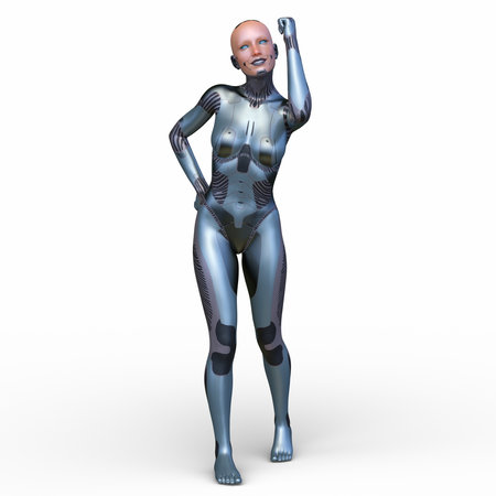 3DCG images of a female alienの写真素材