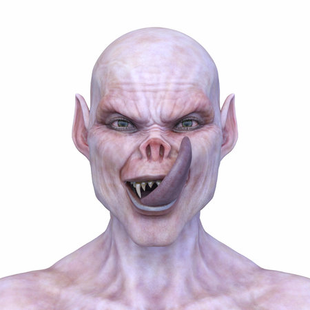 3DCG images of a young demonの写真素材