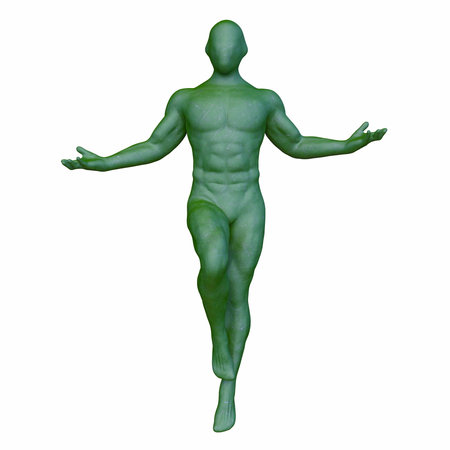 3DCG images of a man posingの写真素材