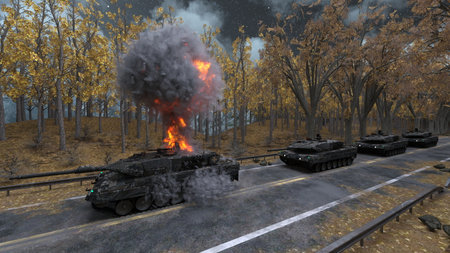 3DCG images of a tankの写真素材