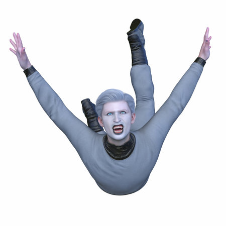 3DCG images of a man posingの写真素材