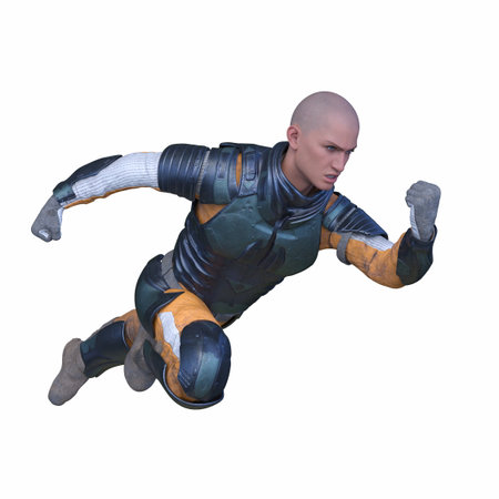 3DCG images of a warriorの写真素材