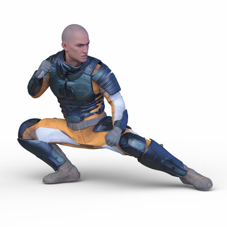 3DCG images of a warriorの写真素材