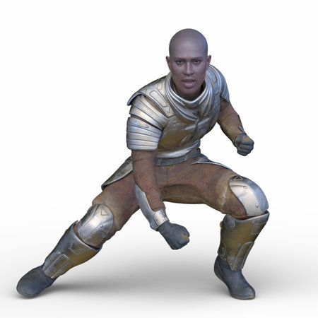 3DCG images of a warriorの写真素材