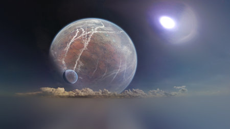 3DCG images of the sky and clouds