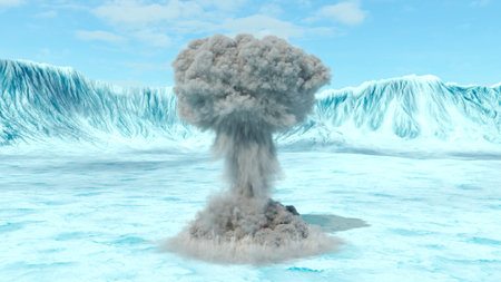 3DCG images of the explosion