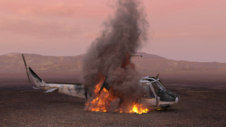 3DCG images of the helicopter