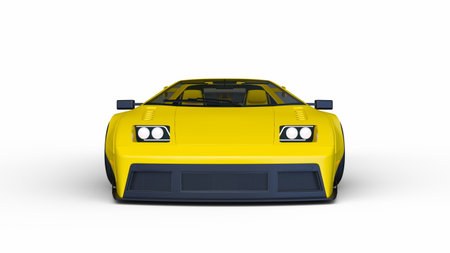 3DCG images of a sports car