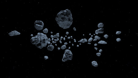 3DCG images of the outer spaceの写真素材