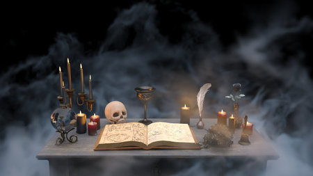 3DCG images of the wizard roomの写真素材