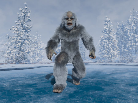 3DCG images of a yetiの写真素材