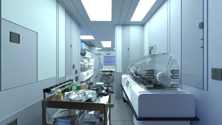 3DCG images of the laboratoryの写真素材