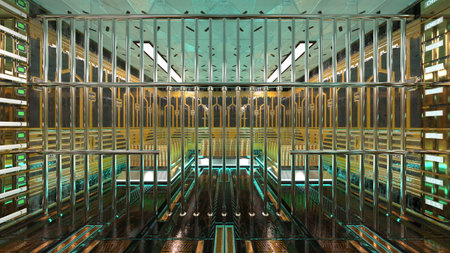 3DCG images of the vaultの写真素材