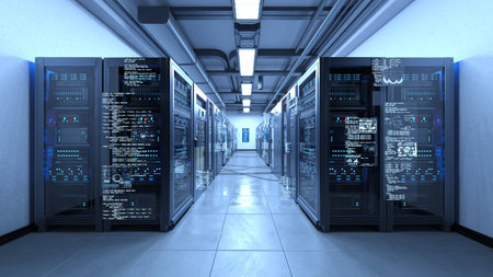 3DCG images of the server room