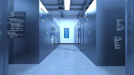 3DCG images of the server room
