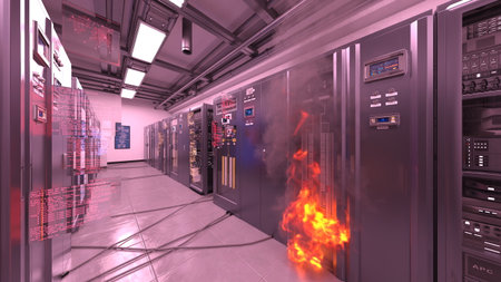 3DCG images of the server room