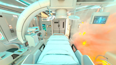 3DCG images of the laboratory in the spacecraft