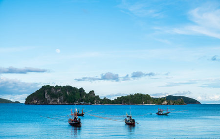 the blue seaの写真素材