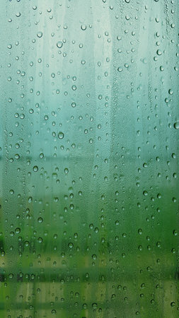 Water droplets on glassの素材