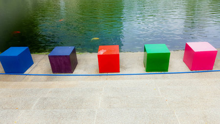 5 boxes colorの素材