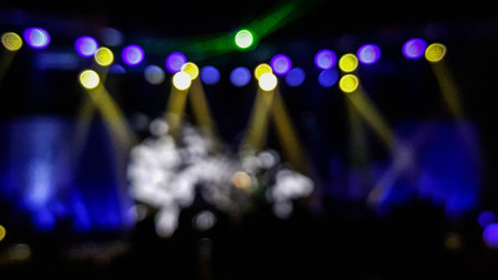 blur motion of consertの写真素材