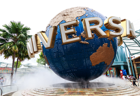 Singapore  Universal Studio icon in sentosa islandのeditorial素材