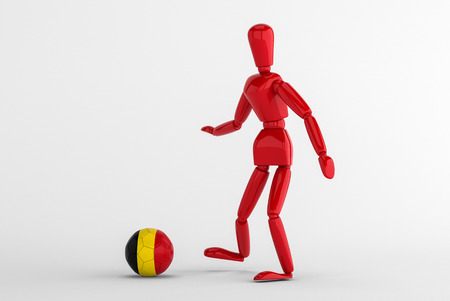 3d model render belgium football team in isolate world cupの写真素材