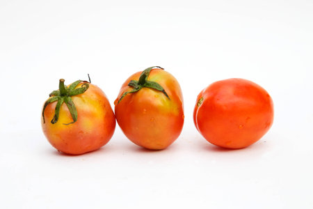 raw freash tomato in isolateの写真素材