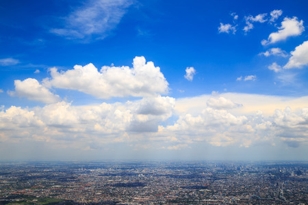white cloud blusky in sunny dayの写真素材
