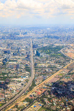 bird eye view of bangkokの写真素材