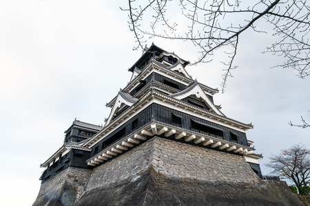 Kumamoto Castle in Kumamoto Japan.のeditorial素材