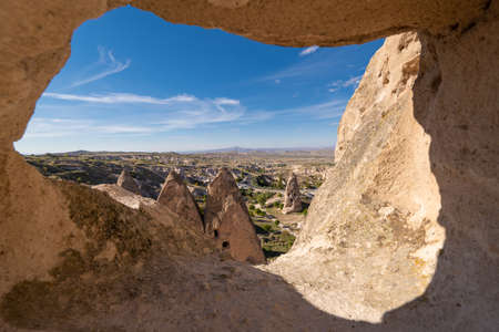 beautiful mountain scenery of Cappadociaの写真素材