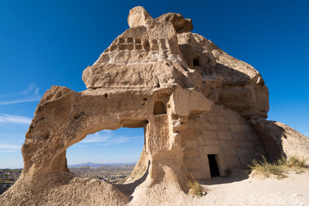 beautiful mountain scenery of Cappadociaの写真素材