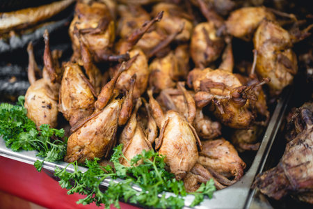 grilled whole chicken meatの写真素材