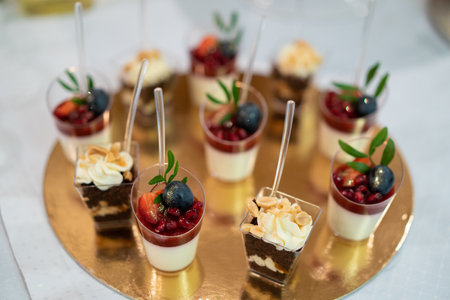 delicious sweet dessert candy bar on celebration