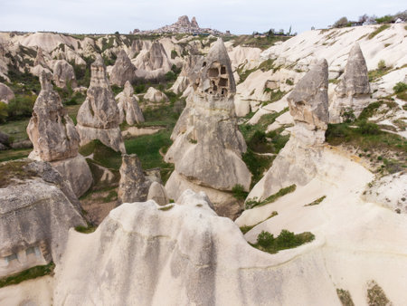 beautiful mountain scenery of Cappadociaの写真素材