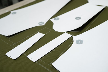 cutting of fabrics cut in production for sewing clothes