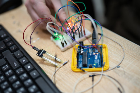 an engineer is engaged in the development and layout of electrical circuits