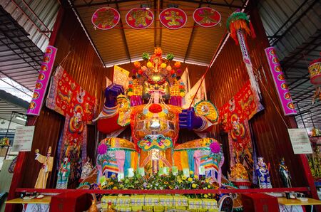 Bukit Mertajam, Penang/Malaysia - Aug 13 2016: Statue of hungry ghost festival at Bukit Mertajam.のeditorial素材