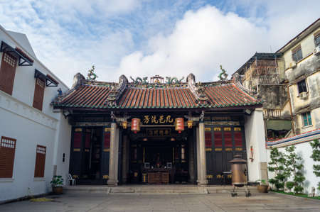 Georgetown, Penang/Malaysia - Feb 14 2020: Han Jiang Ancestral Templeのeditorial素材