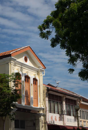 Georgetown, Penang/Malaysia - Feb 14 2020: Old house in old town.のeditorial素材