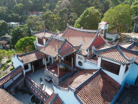 Georgetown, Penang/Malaysia - Feb 28 2020: Tien Kong Than temple in evening.のeditorial素材
