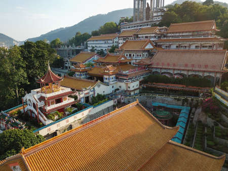 Georgetown, Penang/Malaysia - Feb 28 2020: Roof top of Kek Lok Si temple.のeditorial素材