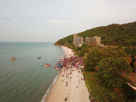 Teluk Bahang, Penang/Malaysia - Mar 08 2020: Devotees of Indian at Sri Singamugam Kaliamman Temple, Teluk Bahangのeditorial素材