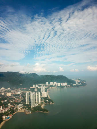 George Town, Penang/Malaysia - May 21 2019: Aerial view skyscraper of Tanjung Bungah .のeditorial素材