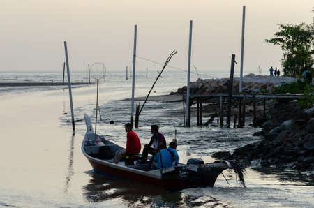 Georgetown, Penang/Malaysia - Aug 29 2020: Local Malays in journey go to sea.のeditorial素材