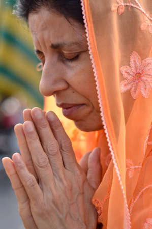 Georgetown, Penang/Malaysia - Jan 17 2014: Hindu devotee pray during Thaipusam.