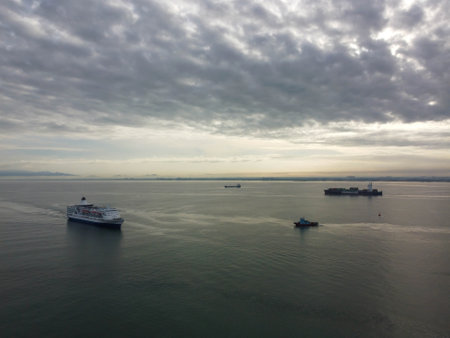 George Town, Penang, Malaysia - Jun 12 2022: Aegean Paradise cruise ship arrive Penang seaのeditorial素材
