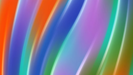 Colorful pastel wavy gradient abstract background. 2D layout illustrationの写真素材