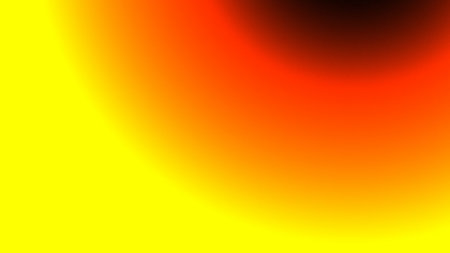 Orange color radial from top right corner background. 2D layout illustrationの写真素材